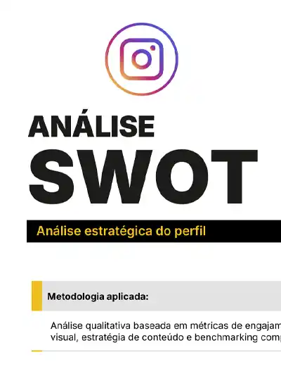 Prévia visual do comparativo de mercado no diagnóstico de presença digital