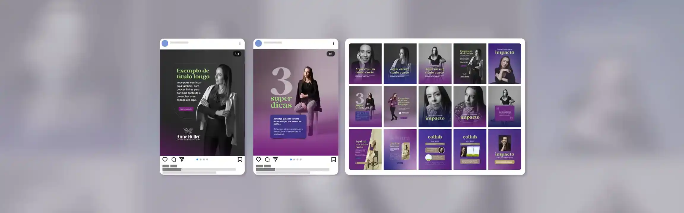 Mockup de postagens por Tales Henn